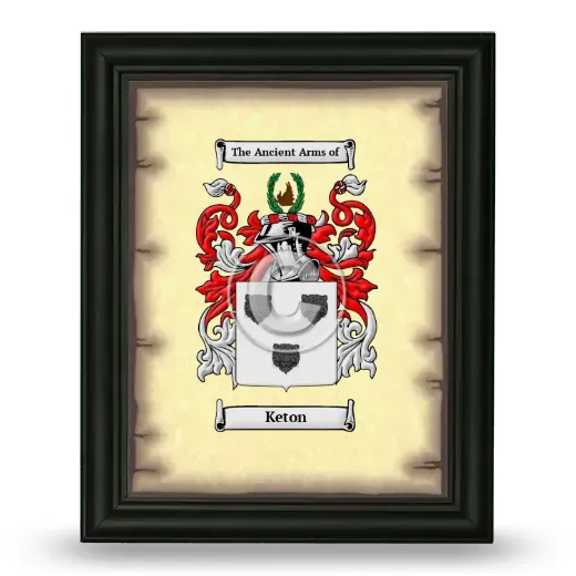Keton Coat of Arms Framed - Black