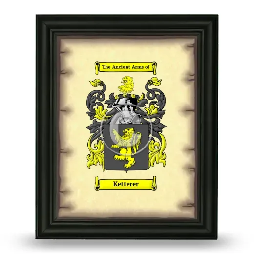 Ketterer Coat of Arms Framed - Black