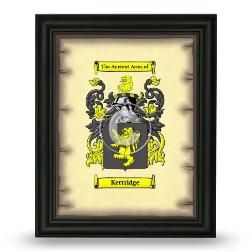 Kettridge Coat of Arms Framed - Black