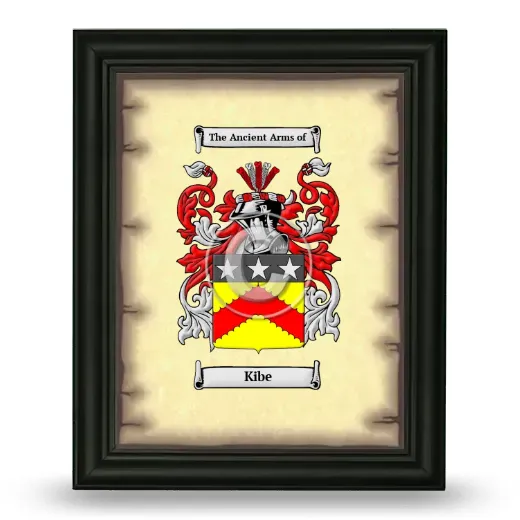Kibe Coat of Arms Framed - Black