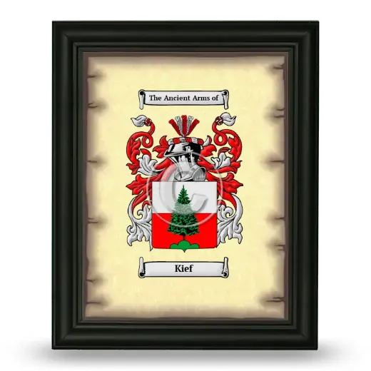Kief Coat of Arms Framed - Black