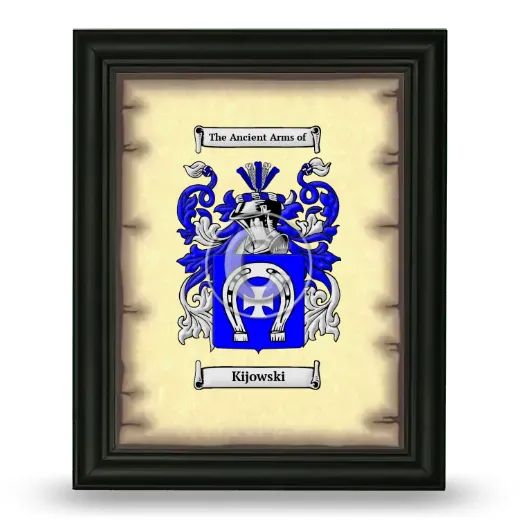 Kijowski Coat of Arms Framed - Black