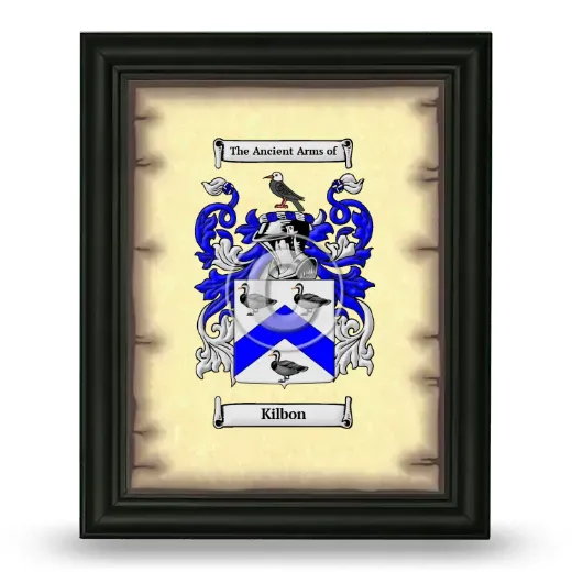 Kilbon Coat of Arms Framed - Black
