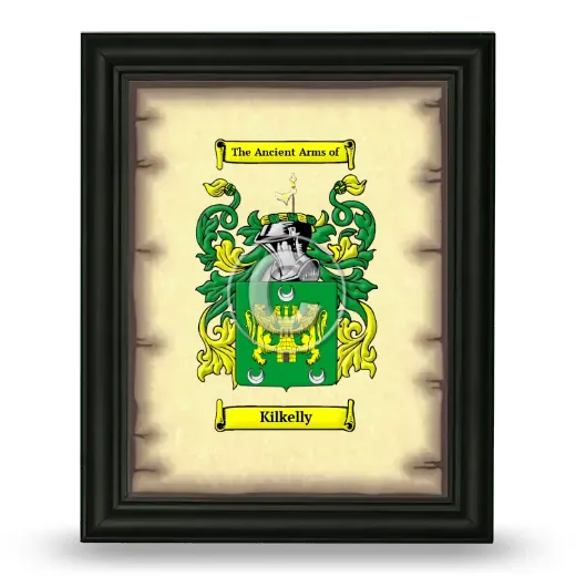 Kilkelly Coat of Arms Framed - Black