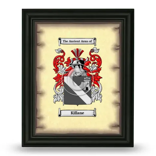 Killane Coat of Arms Framed - Black