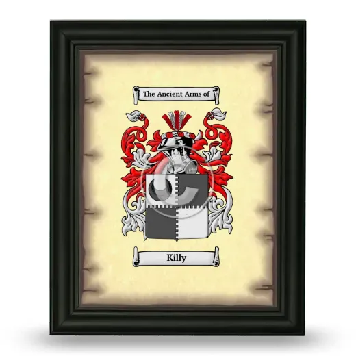 Killy Coat of Arms Framed - Black