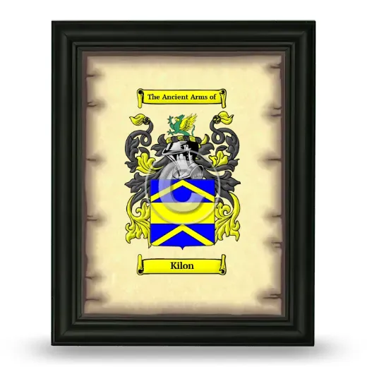 Kilon Coat of Arms Framed - Black