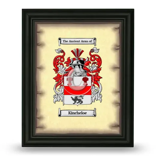 Kincheloe Coat of Arms Framed - Black