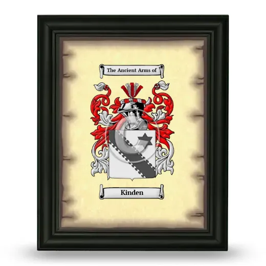 Kinden Coat of Arms Framed - Black