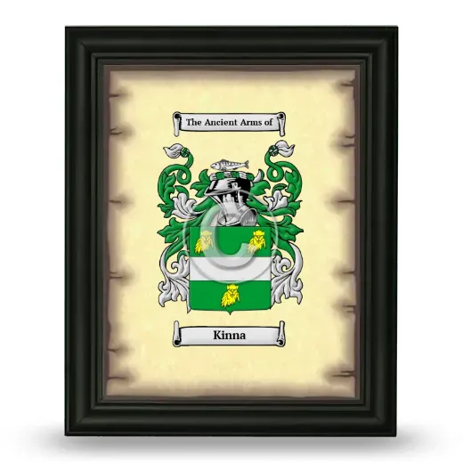 Kinna Coat of Arms Framed - Black