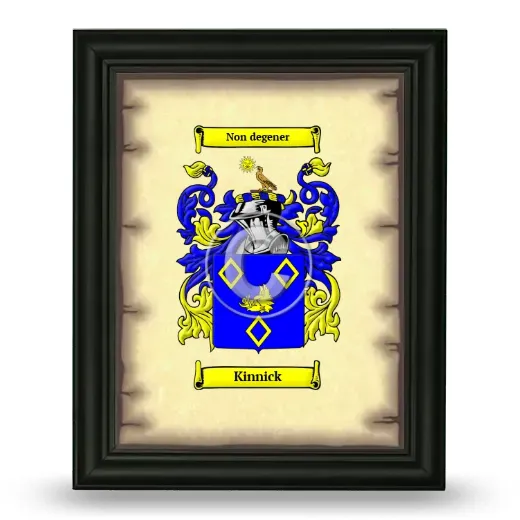 Kinnick Coat of Arms Framed - Black