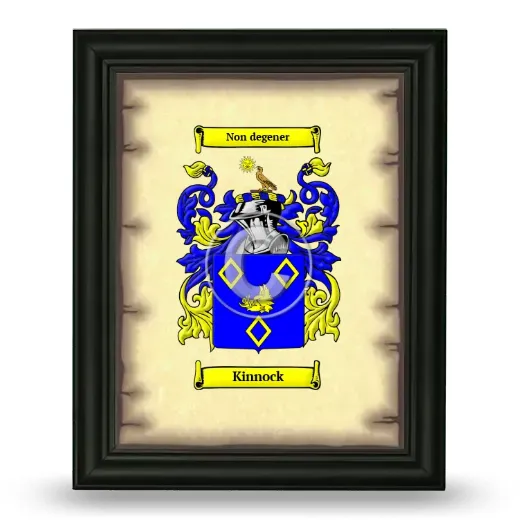 Kinnock Coat of Arms Framed - Black