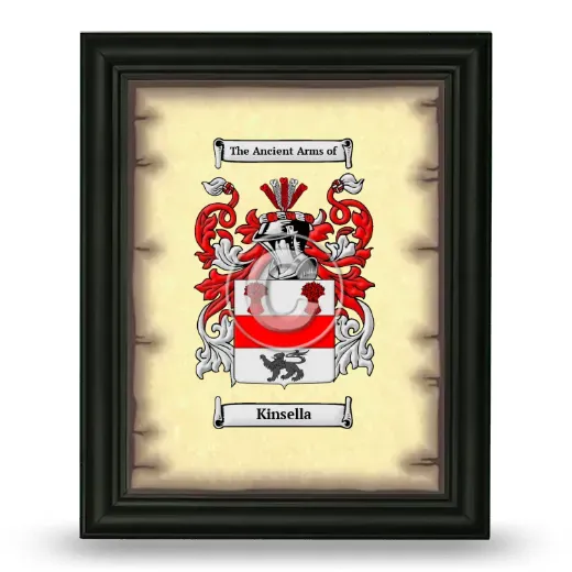 Kinsella Coat of Arms Framed - Black