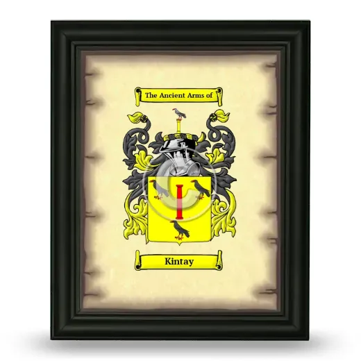 Kintay Coat of Arms Framed - Black