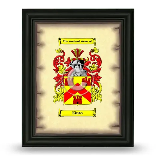 Kinto Coat of Arms Framed - Black