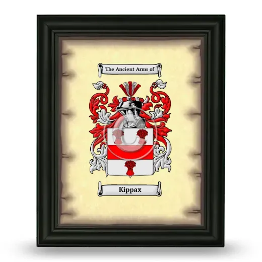 Kippax Coat of Arms Framed - Black