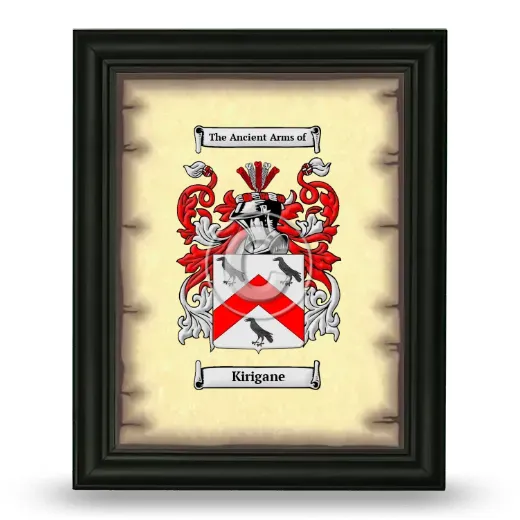 Kirigane Coat of Arms Framed - Black