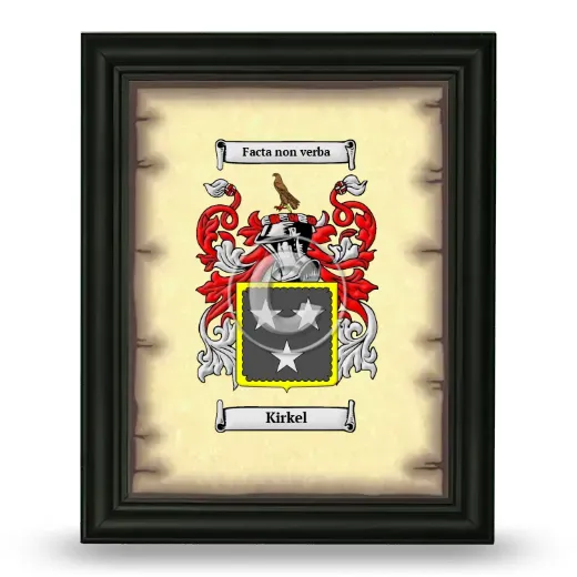 Kirkel Coat of Arms Framed - Black