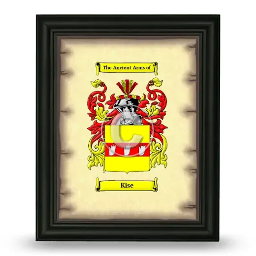 Kise Coat of Arms Framed - Black