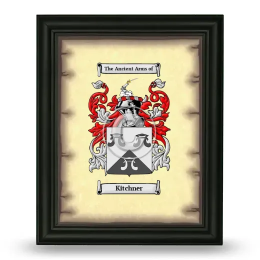 Kitchner Coat of Arms Framed - Black