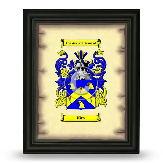 Kits Coat of Arms Framed - Black