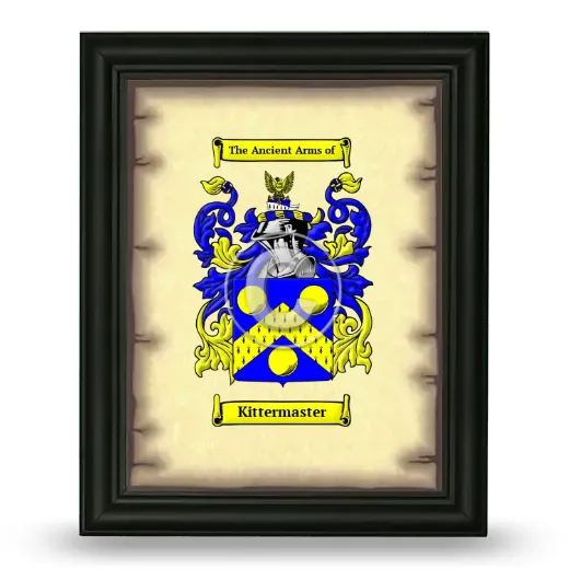 Kittermaster Coat of Arms Framed - Black