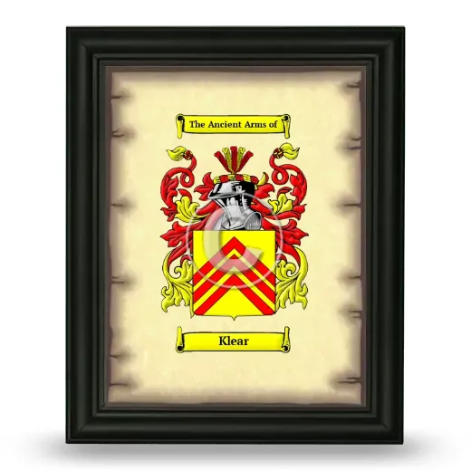 Klear Coat of Arms Framed - Black