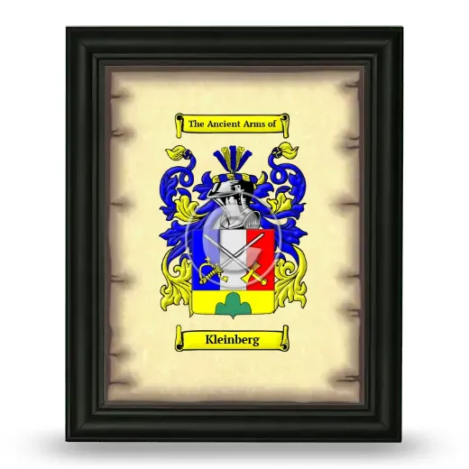 Kleinberg Coat of Arms Framed - Black