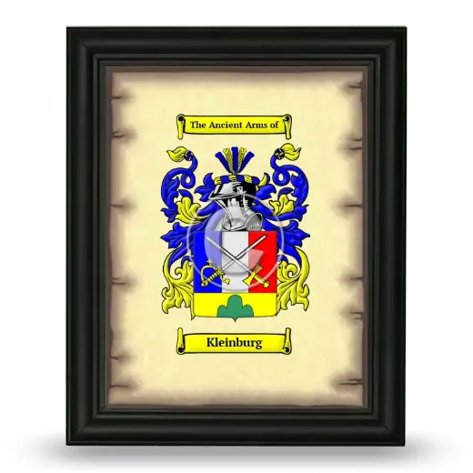Kleinburg Coat of Arms Framed - Black