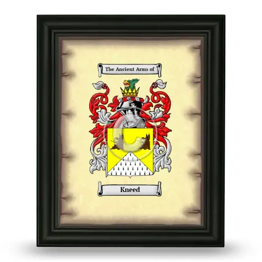 Kneed Coat of Arms Framed - Black