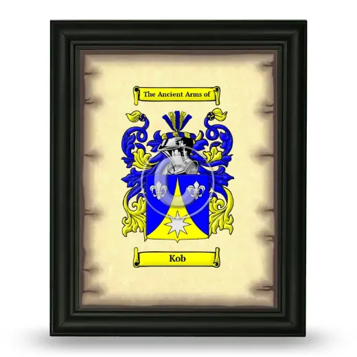Kob Coat of Arms Framed - Black