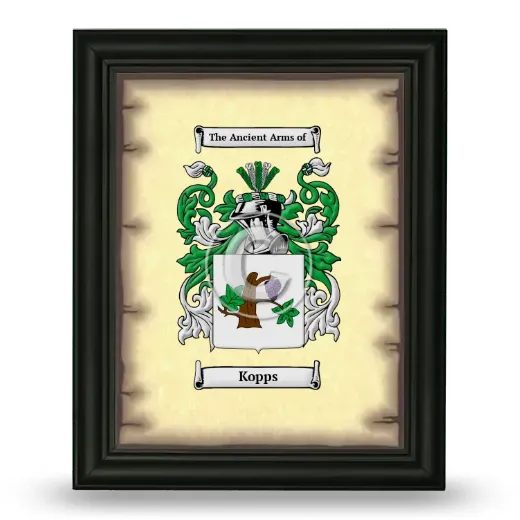 Kopps Coat of Arms Framed - Black