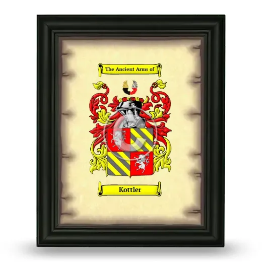Kottler Coat of Arms Framed - Black