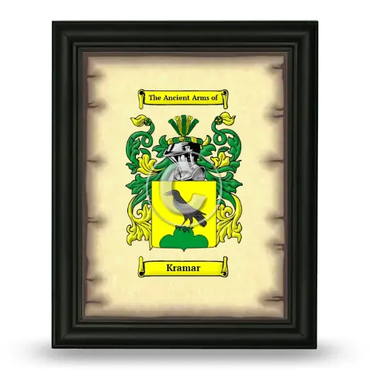 Kramar Coat of Arms Framed - Black