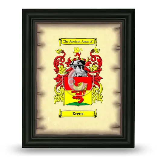 Krenz Coat of Arms Framed - Black