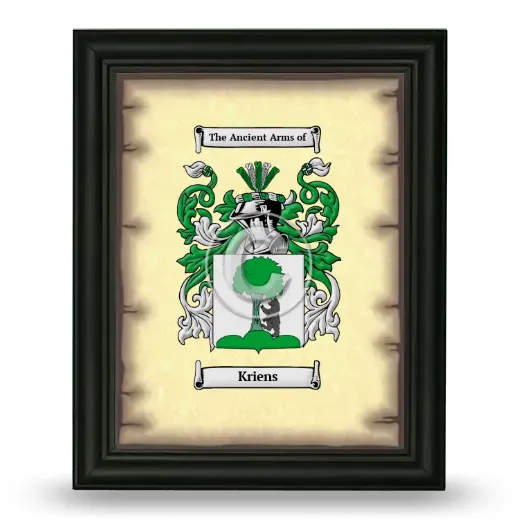 Kriens Coat of Arms Framed - Black