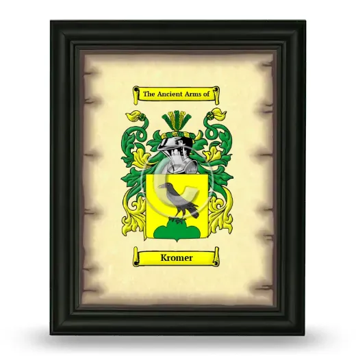 Kromer Coat of Arms Framed - Black