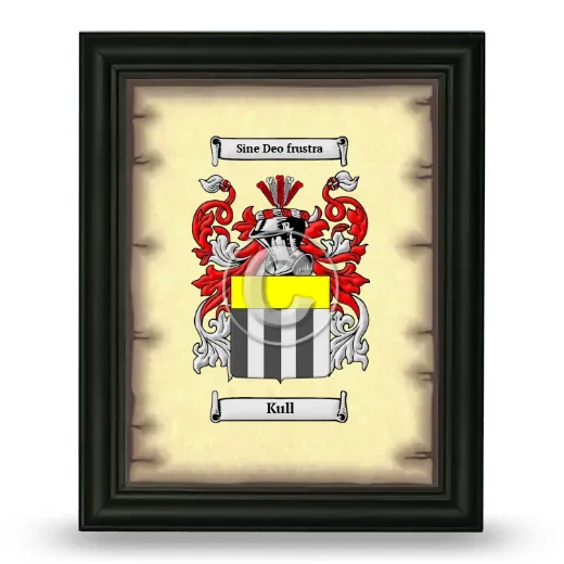 Kull Coat of Arms Framed - Black