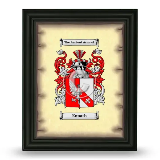 Kunath Coat of Arms Framed - Black