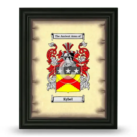 Kybel Coat of Arms Framed - Black
