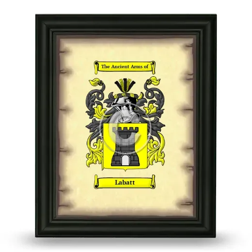 Labatt Coat of Arms Framed - Black