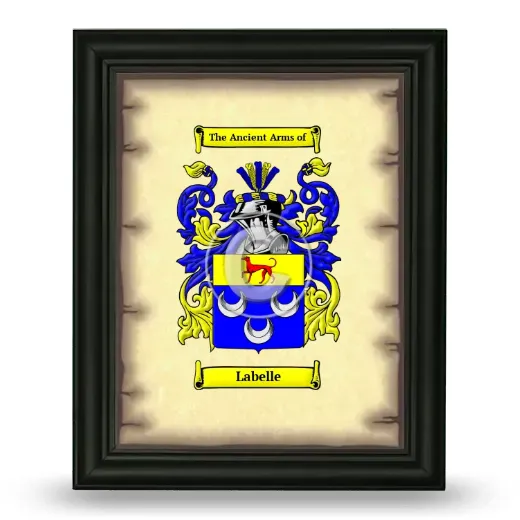 Labelle Coat of Arms Framed - Black