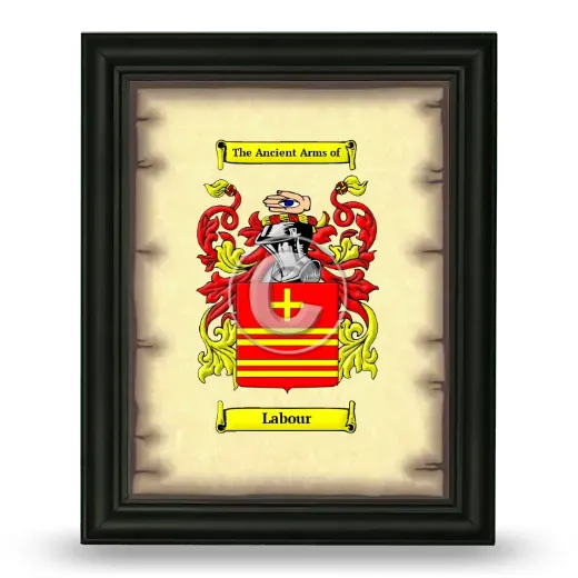 Labour Coat of Arms Framed - Black