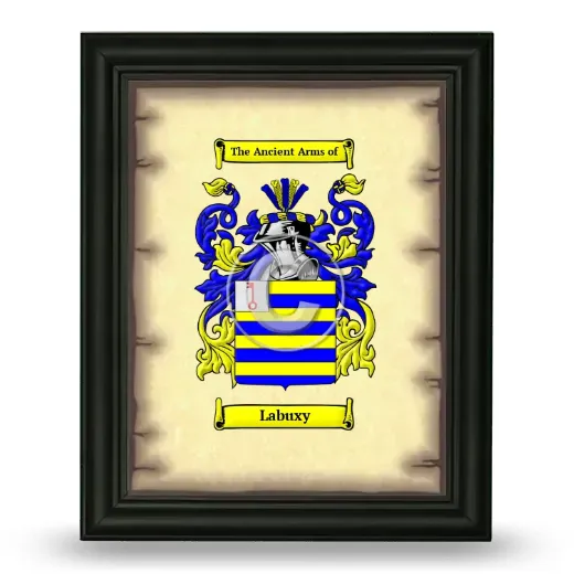 Labuxy Coat of Arms Framed - Black