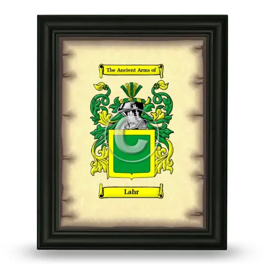 Lahr Coat of Arms Framed - Black
