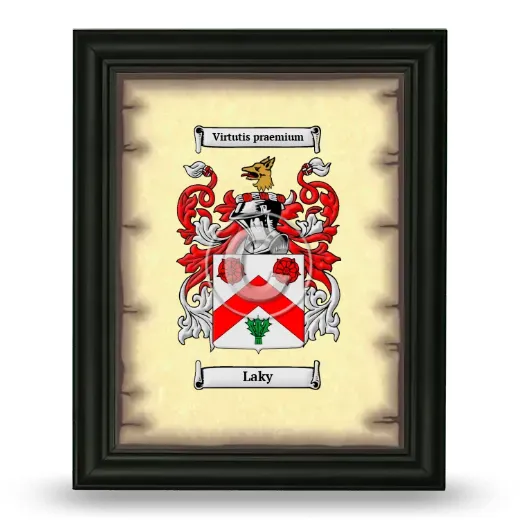 Laky Coat of Arms Framed - Black