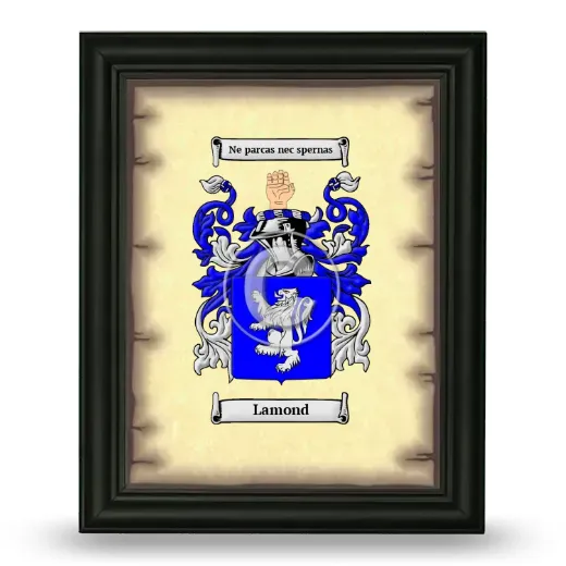 Lamond Coat of Arms Framed - Black