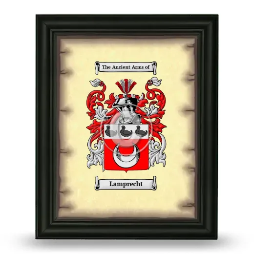 Lamprecht Coat of Arms Framed - Black
