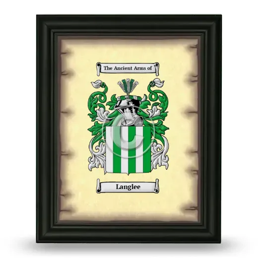 Langlee Coat of Arms Framed - Black