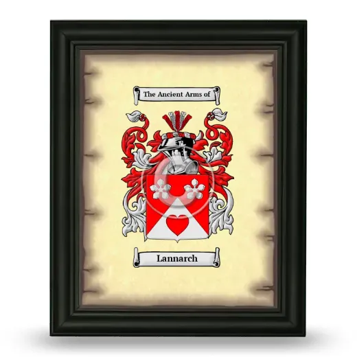 Lannarch Coat of Arms Framed - Black